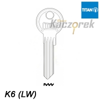 Mieszkaniowy 163 - klucz surowy mosiężny - Titan K6 (LW)